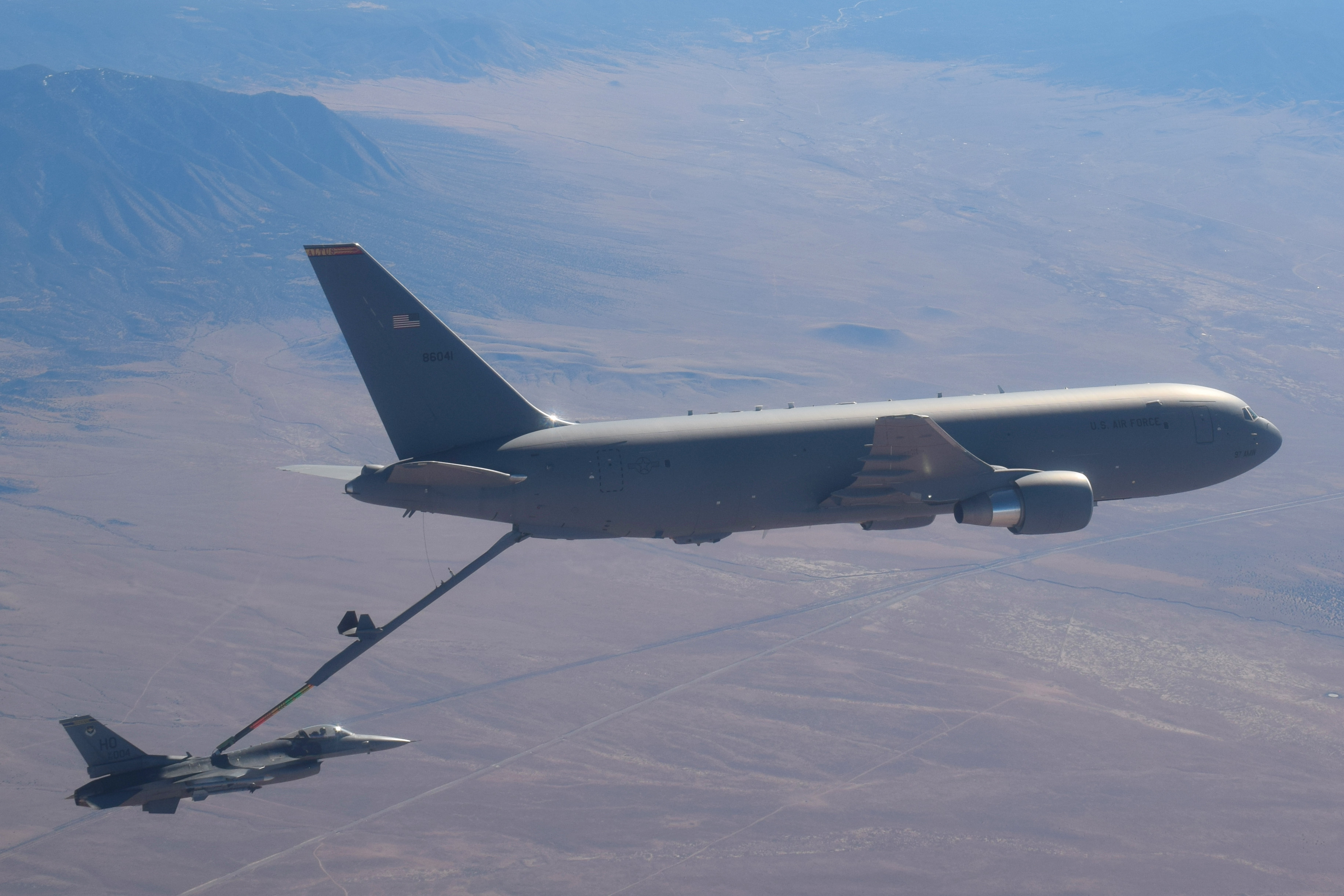 KC-46 and F-15 Aircraft